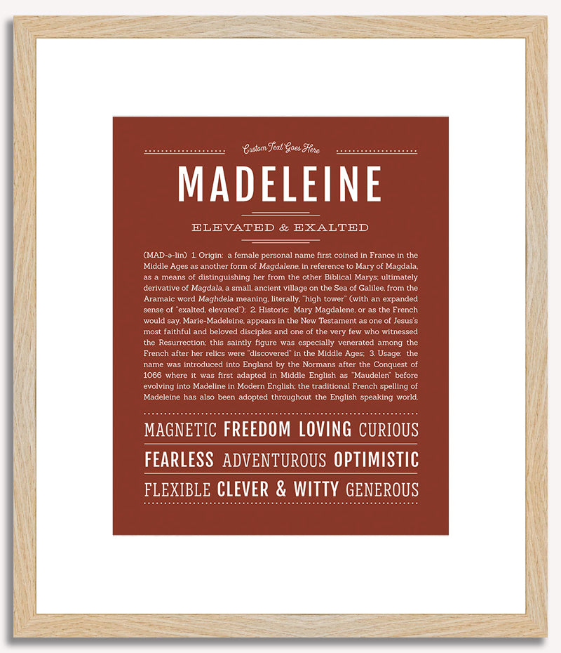 Madeleine | Name Art Print