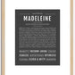 Madeleine | Name Art Print