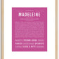 Madeleine | Name Art Print