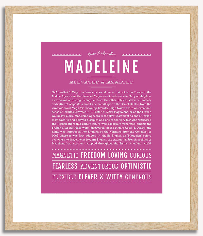 Madeleine | Name Art Print