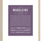 Madeleine | Name Art Print