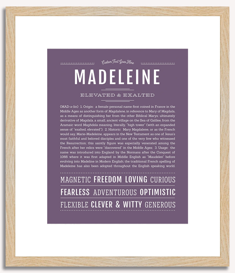 Madeleine | Name Art Print