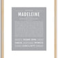 Madeleine | Name Art Print