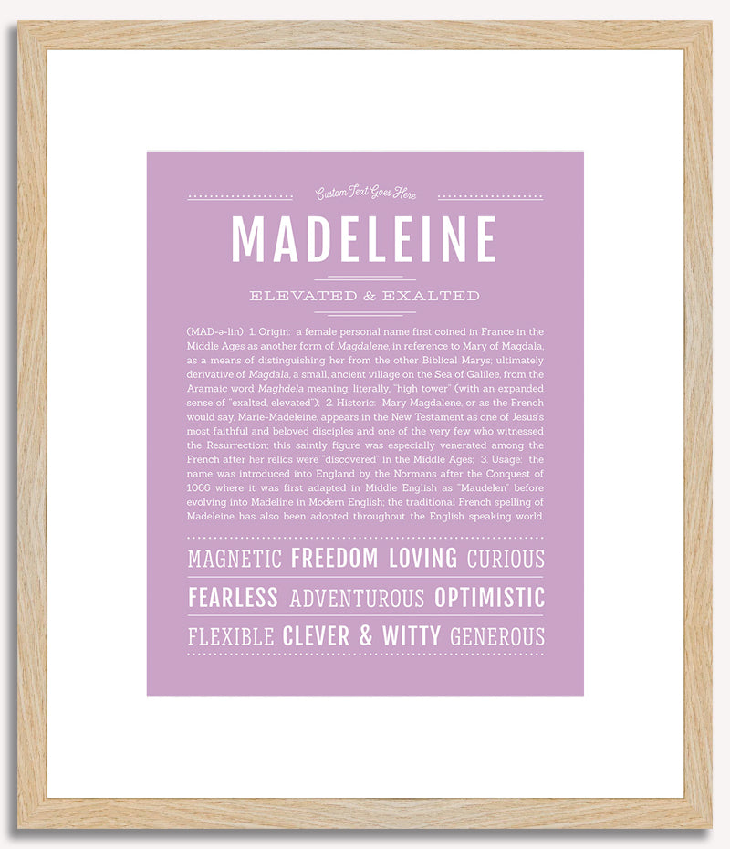 Madeleine | Name Art Print