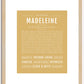 Madeleine | Name Art Print