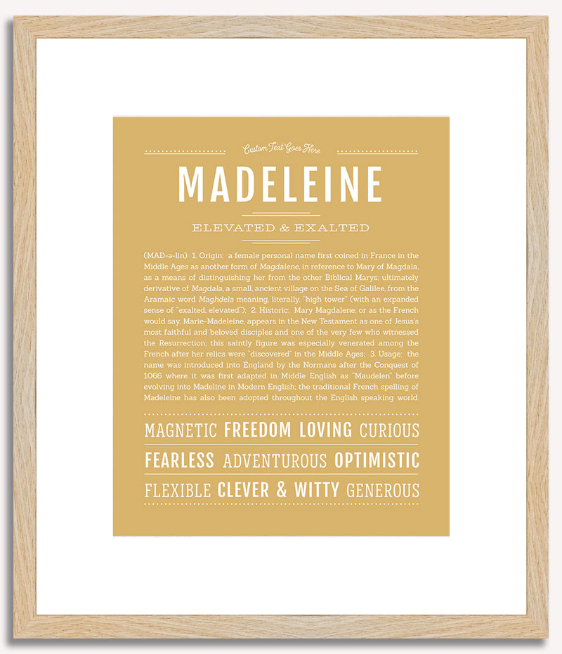 Madeleine | Name Art Print