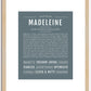 Madeleine | Name Art Print