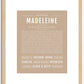 Madeleine | Name Art Print