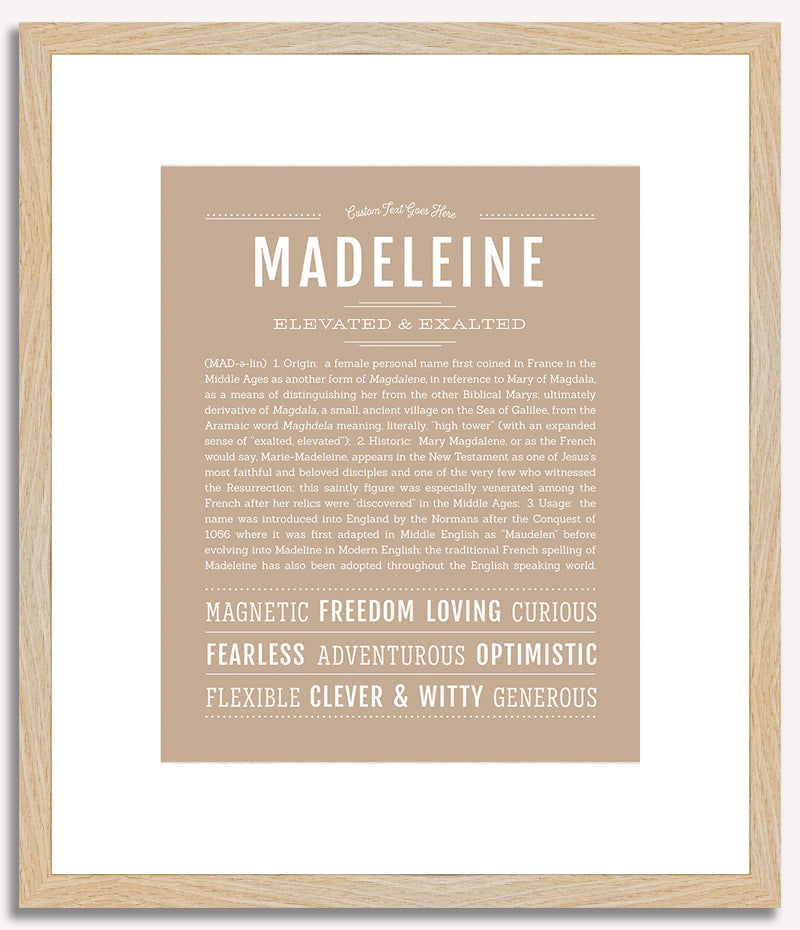 Madeleine | Name Art Print