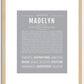 Madelyn | Name Art Print