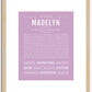 Madelyn | Name Art Print