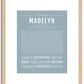 Madelyn | Name Art Print