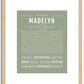 Madelyn | Name Art Print