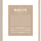 Madelyn | Name Art Print