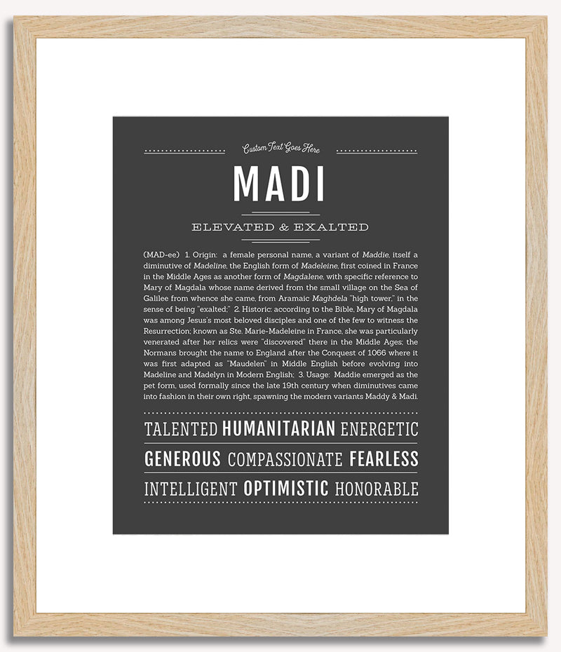 Madi | Name Art Print