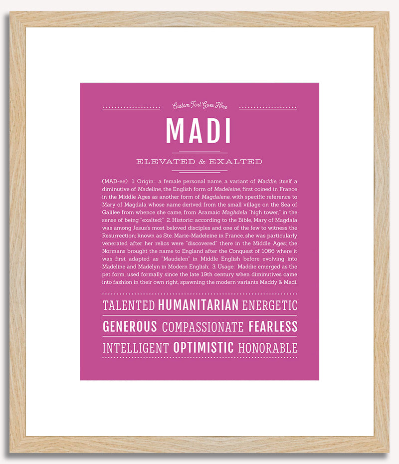 Madi | Name Art Print