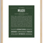 Madi | Name Art Print