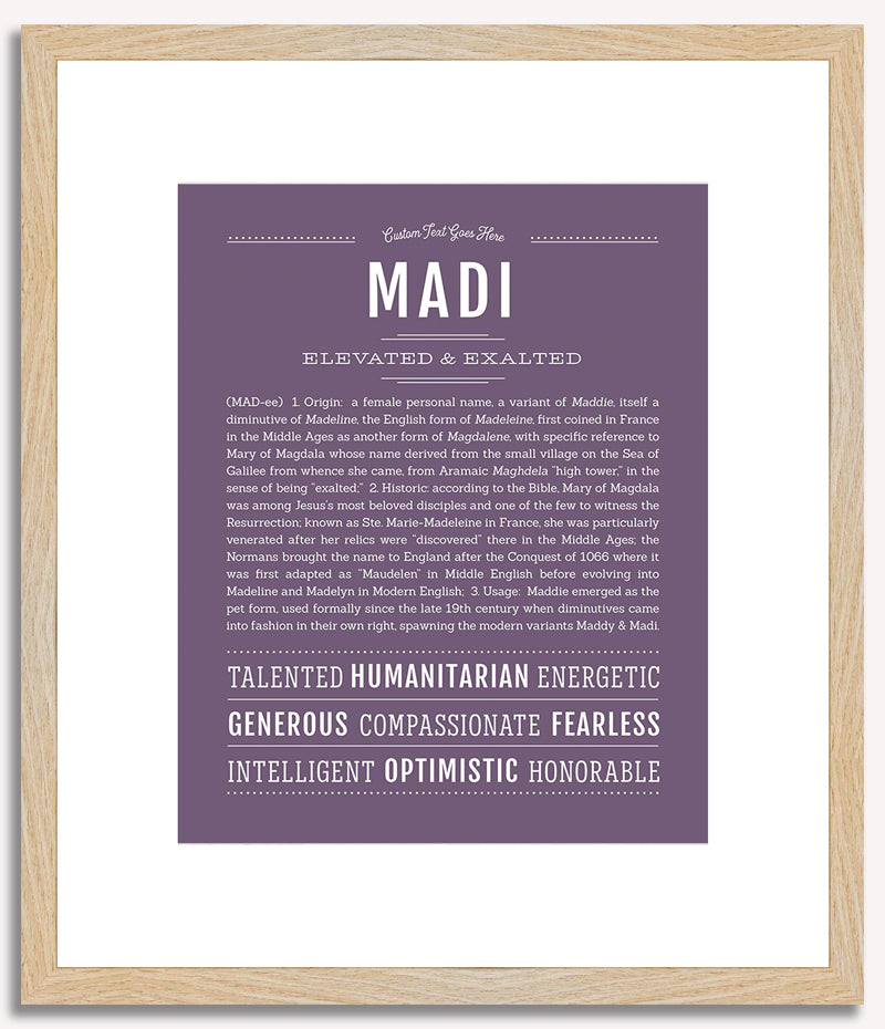 Madi | Name Art Print