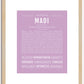 Madi | Name Art Print