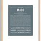 Madi | Name Art Print