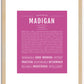 Madigan | Name Art Print