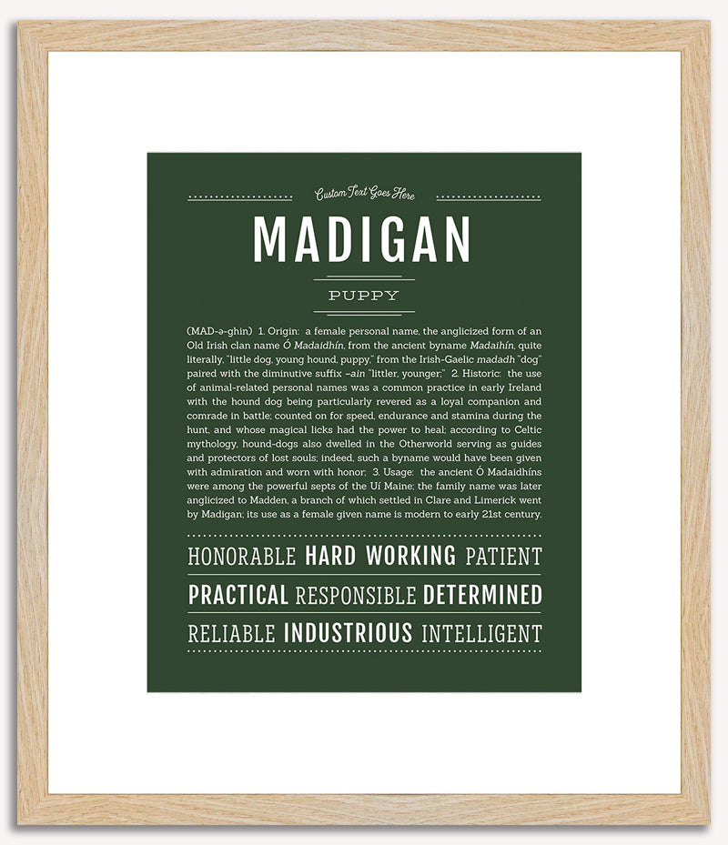 Madigan | Name Art Print