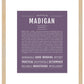 Madigan | Name Art Print