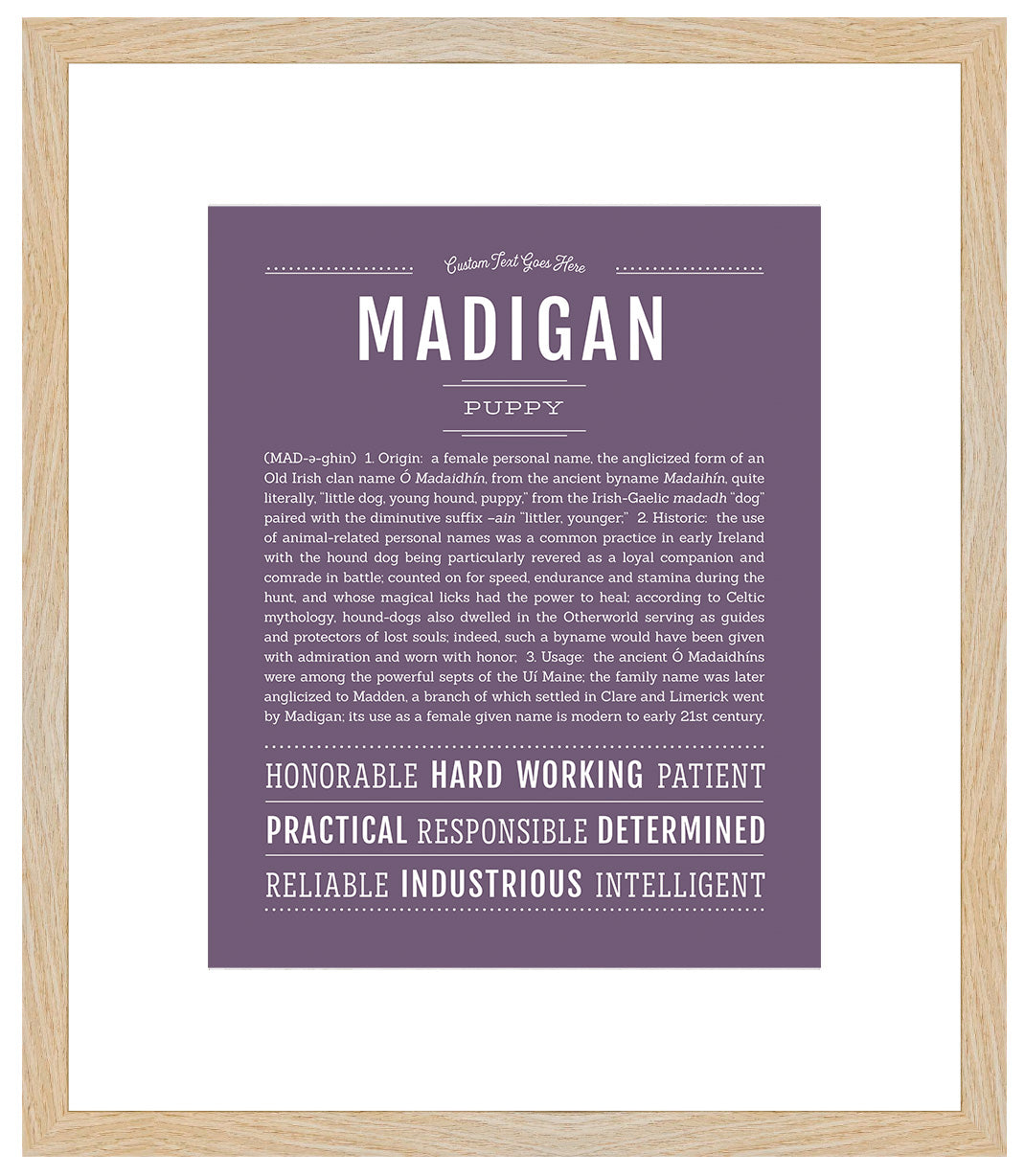 Madigan | Name Art Print