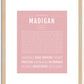 Madigan | Name Art Print