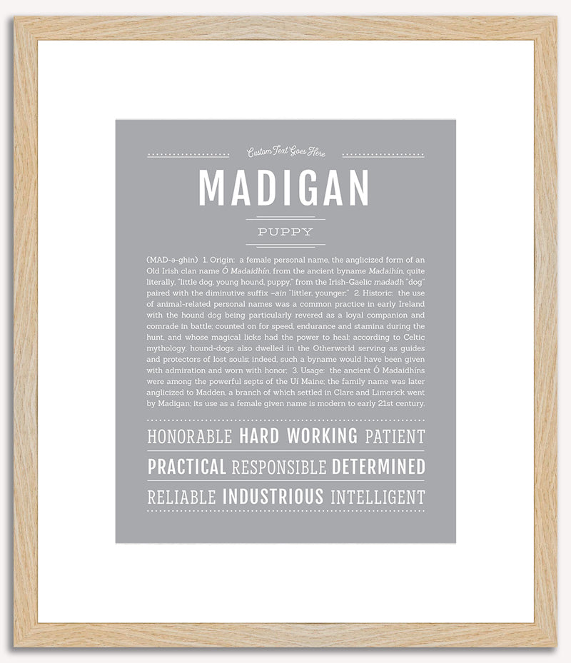 Madigan | Name Art Print