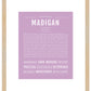 Madigan | Name Art Print