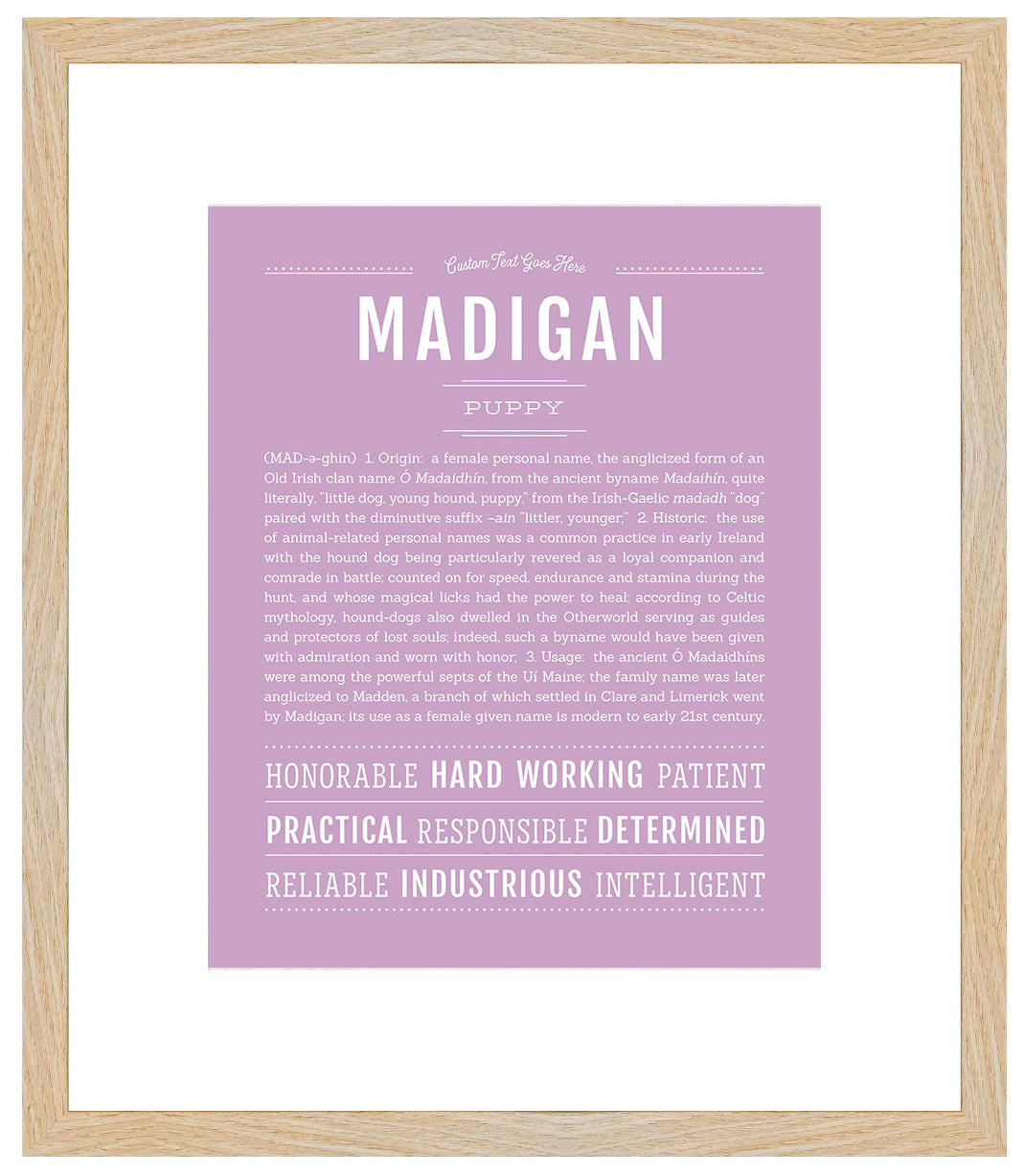 Madigan | Name Art Print