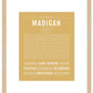 Madigan | Name Art Print