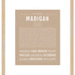 Madigan | Name Art Print