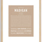 Madigan | Name Art Print