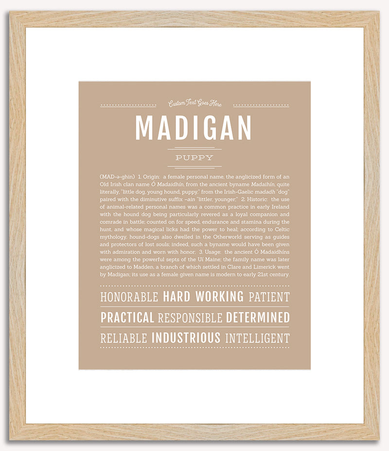 Madigan | Name Art Print