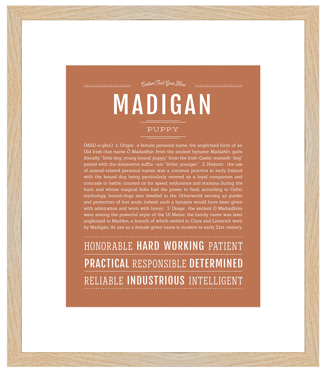 Madigan | Name Art Print