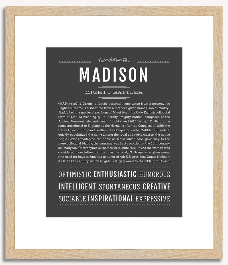 Madison | Name Art Print