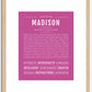 Madison | Name Art Print