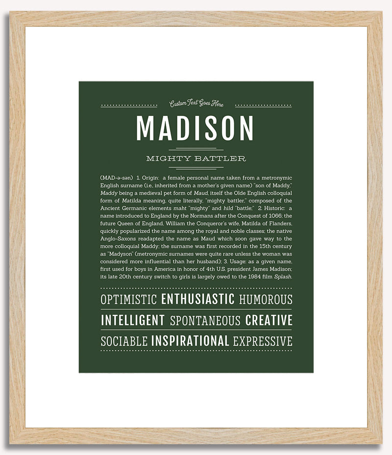 Madison | Name Art Print