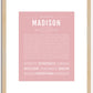 Madison | Name Art Print