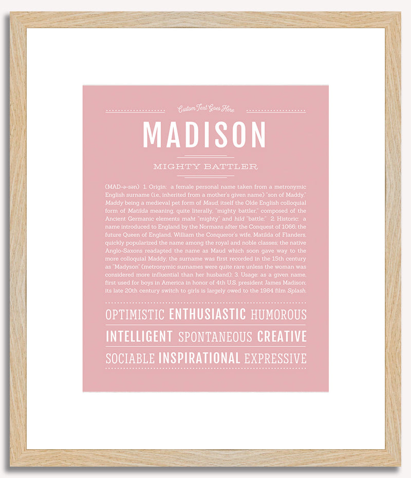 Madison | Name Art Print