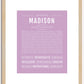 Madison | Name Art Print