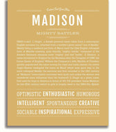 Madison | Name Art Print – Name Stories