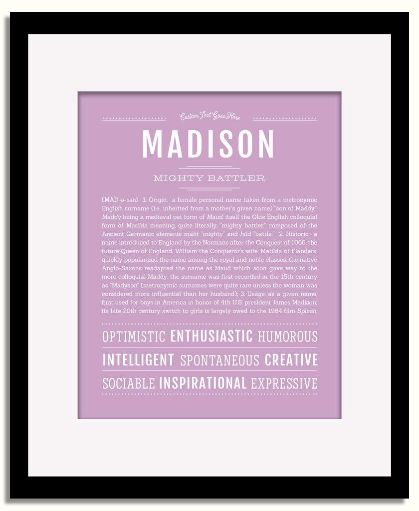 Frame Options | Lilac | Black Frame, Matted