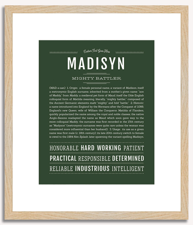 Madisyn | Name Art Print