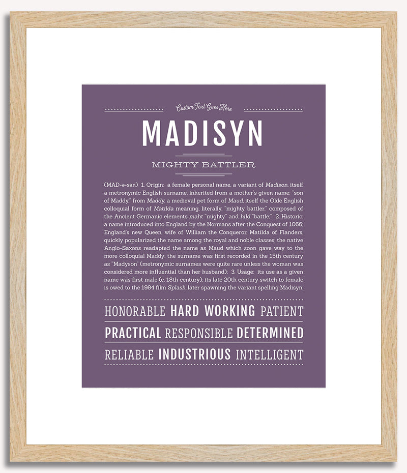 Madisyn | Name Art Print