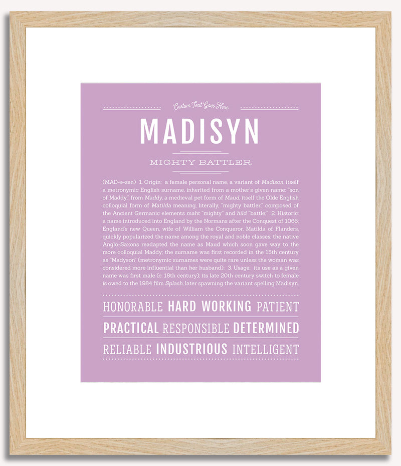 Madisyn | Name Art Print