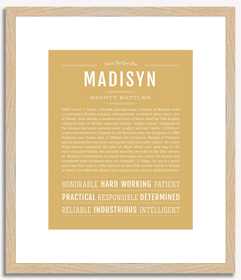 Madisyn | Name Art Print