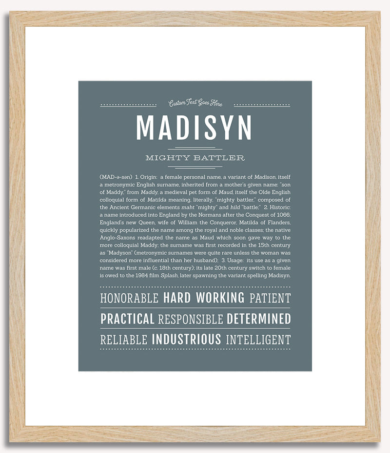 Madisyn | Name Art Print